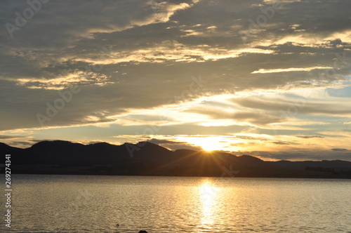 Por do Sol no Lago de Furnas