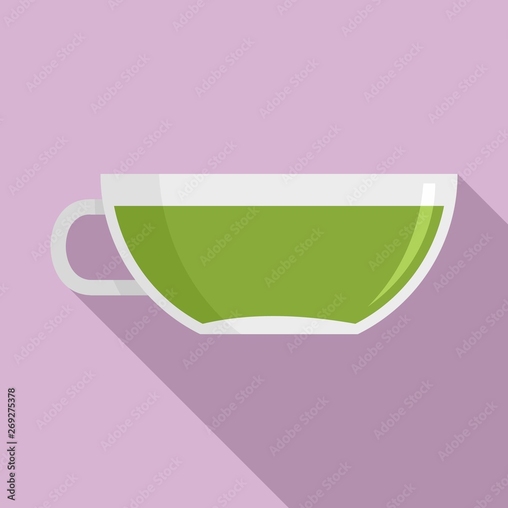 Matcha cup of tea icon. Flat illustration of matcha cup of tea vector icon for web design Matcha cup of tea icon. Flat illustration of matcha cup of tea vector icon for web design