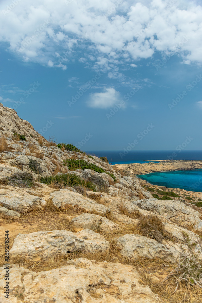 High antennas on the territory of the British military base on the Mediterranean coast. High antennas on the territory of the British military base on the Mediterranean coast.