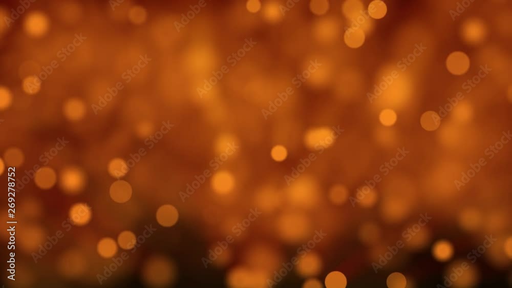 Particles gold bokeh glitter awards dust abstract background loop 