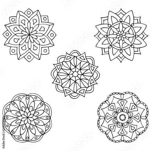 Abstract pattern for coloring books