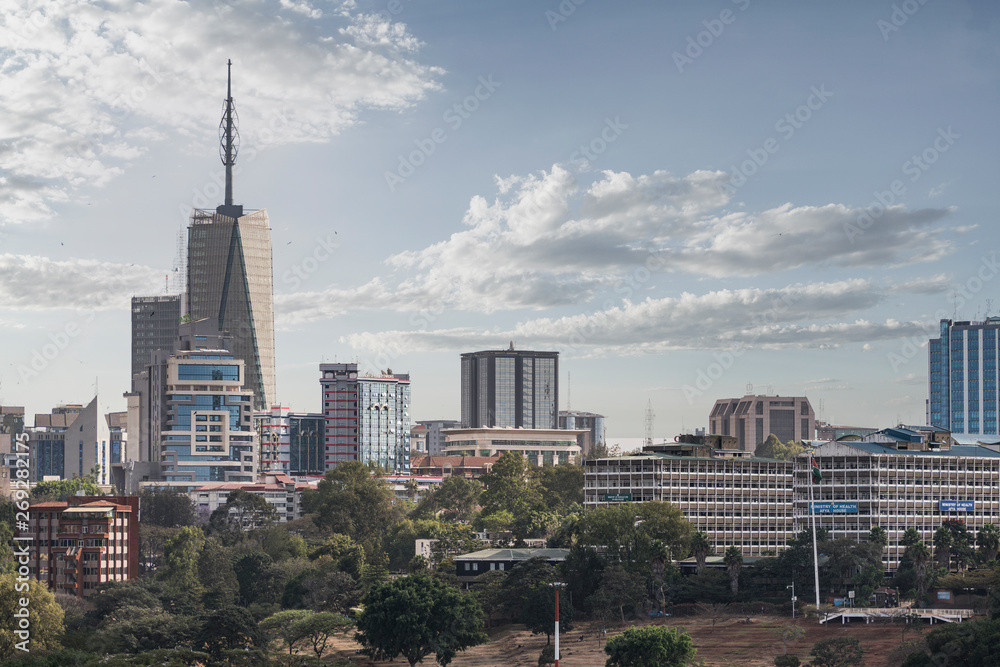 City skyline in Nairobi, Kenya Stock Photo | Adobe Stock