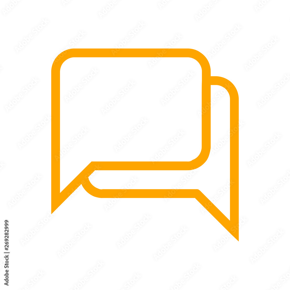 Naklejka premium Chat icon, sms icon, comments icon, speech bubbles Icon