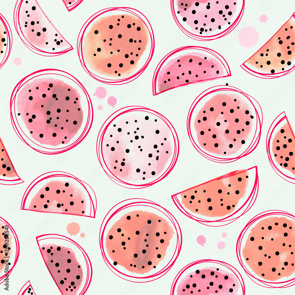 watercolor tropical exotic seamless pattern with dragon fruit watercolor tropical exotic seamless pattern with dragon fruit