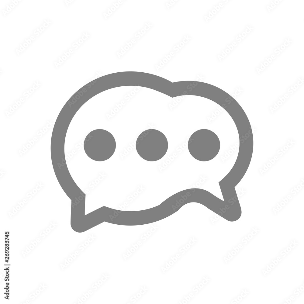 Chat icon, sms icon, chat, bubble, comments icon, communication, talk icon, speech bubbles Icon vector flat design Chat icon, sms icon, chat, bubble, comments icon, communication, talk icon, speech bubbles Icon vector flat design