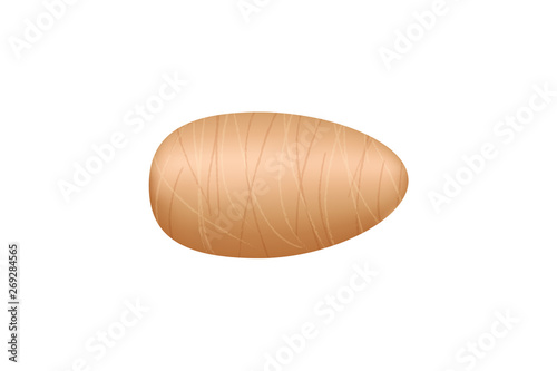 raw cassava fresh isolated on white background, cassava cut slice for tapioca flour industry or ethanol industry, pile yucca cassava tuber, raw manioc cassava in top view