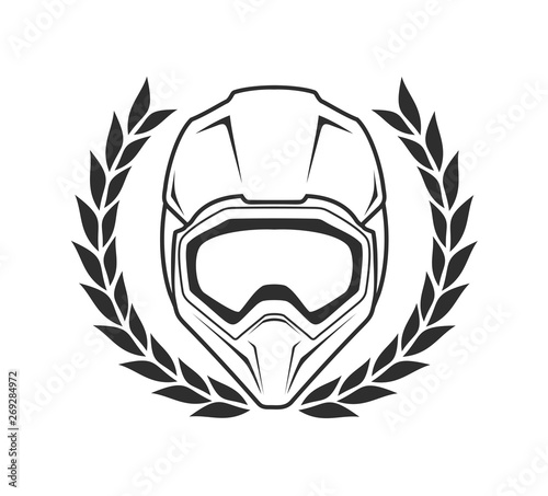 motocross helmet illustration