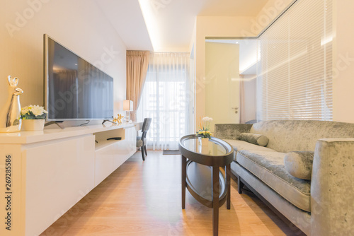 Luxury modern livingroom with  furniture