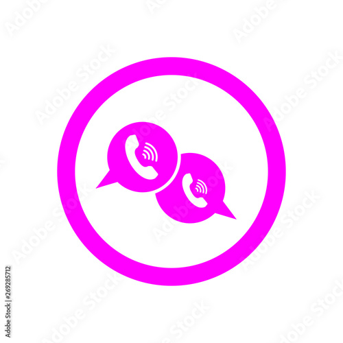 Bubble, chat, circle, communication, message, talk icon