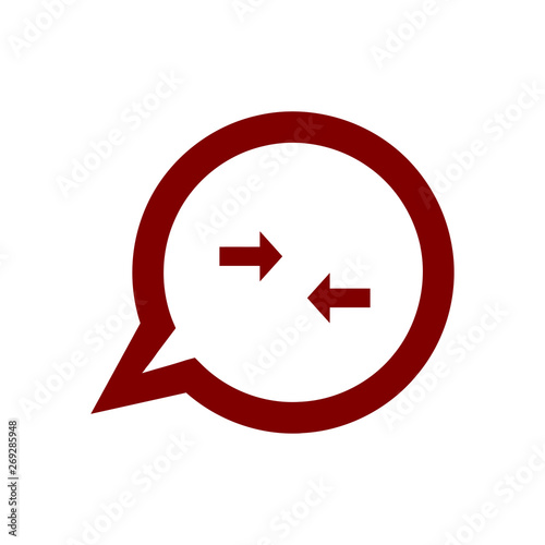 Free Download Bubble, chat, circle, communication, message, talk maroon color icon - GFXLoad