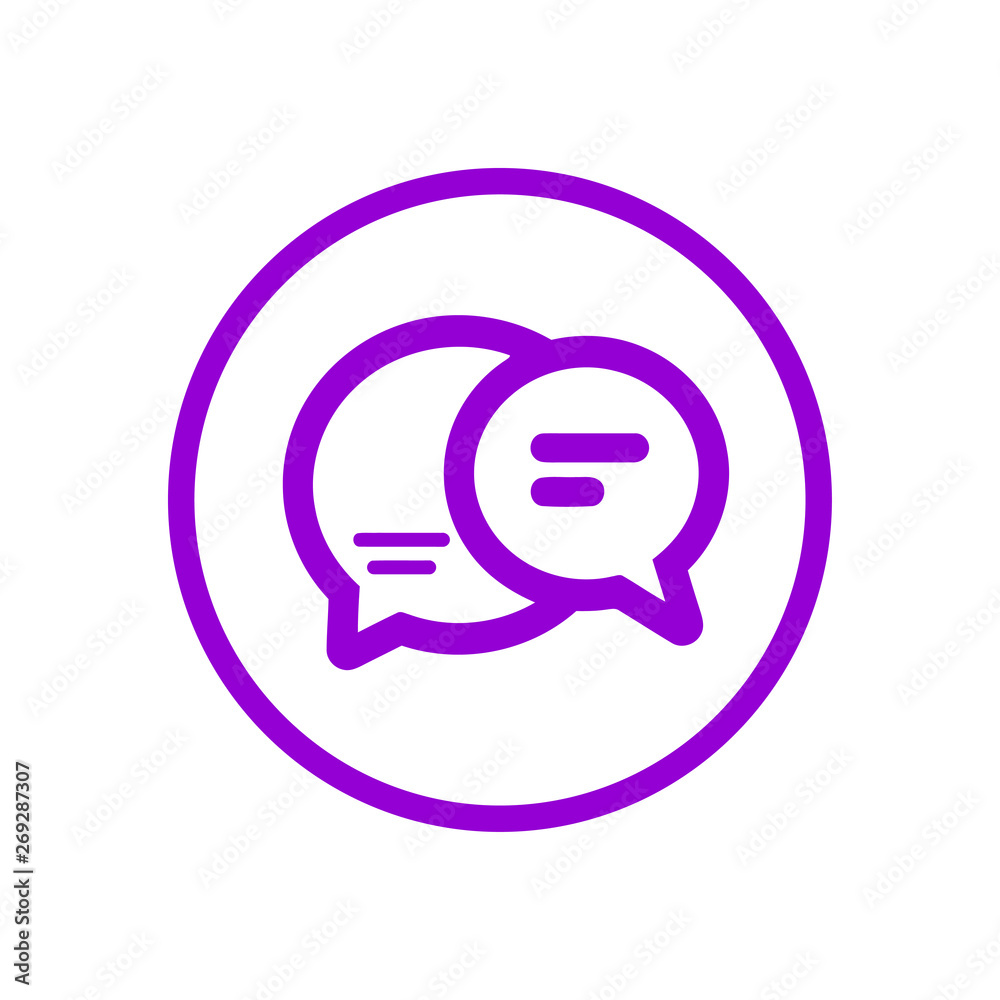 Chat icon, sms icon, chat, bubble, comments icon, communication, talk icon, speech bubbles violet color Icon Chat icon, sms icon, chat, bubble, comments icon, communication, talk icon, speech bubbles violet color Icon