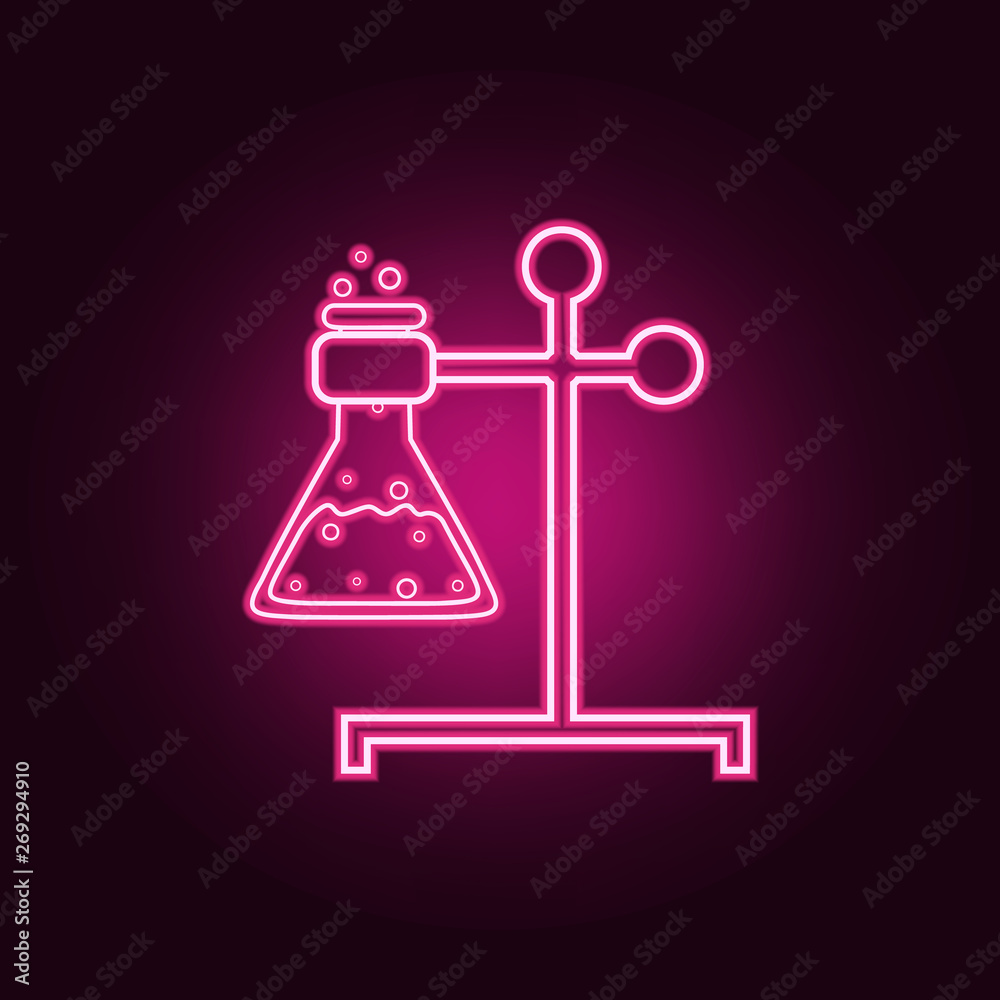 burner laboratory neon icon. Elements of Sciense set. Simple icon for websites, web design, mobile app, info graphics burner laboratory neon icon. Elements of Sciense set. Simple icon for websites, web design, mobile app, info graphics