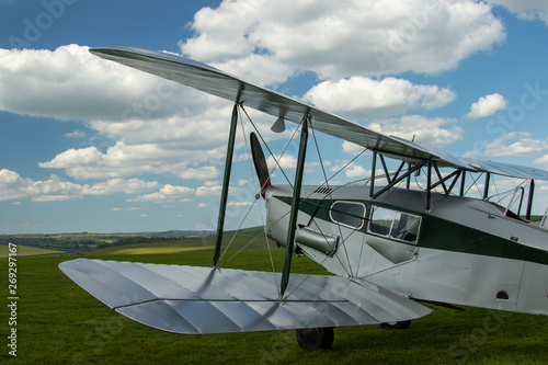 De Haviland Fox Moth. Vintage passenger biplane. photo