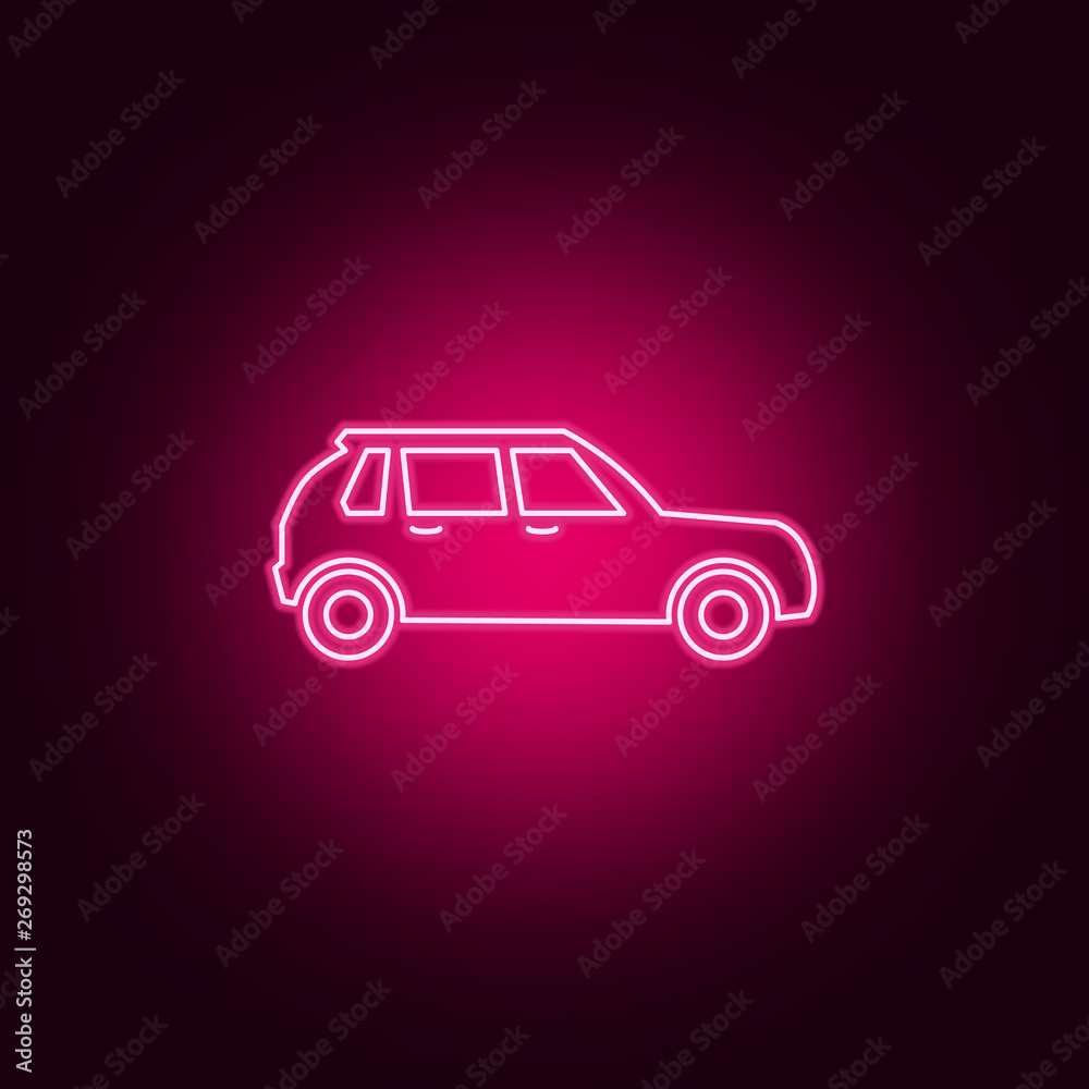 car neon icon. Elements of Transport set. Simple icon for websites, web design, mobile app, info graphics car neon icon. Elements of Transport set. Simple icon for websites, web design, mobile app, info graphics