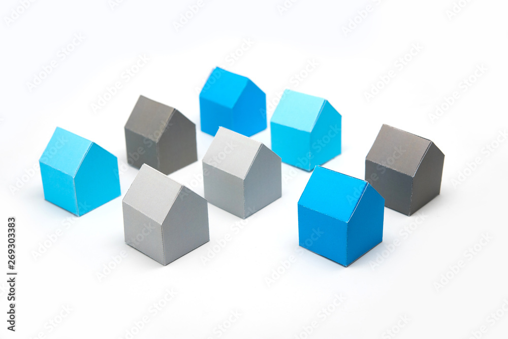 Concept of houses, looking for the ideal house Concept of houses, looking for the ideal house