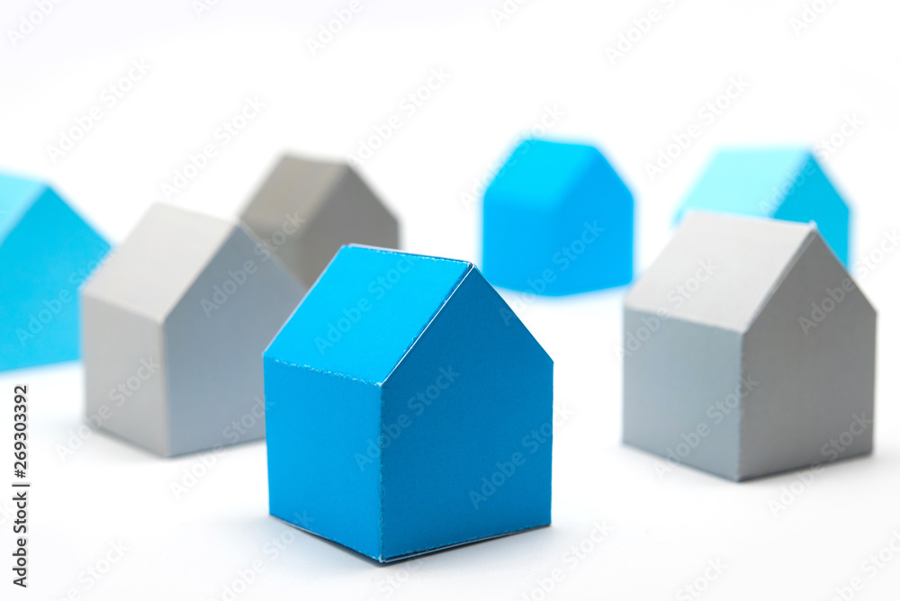 Concept of houses, looking for the ideal house Concept of houses, looking for the ideal house
