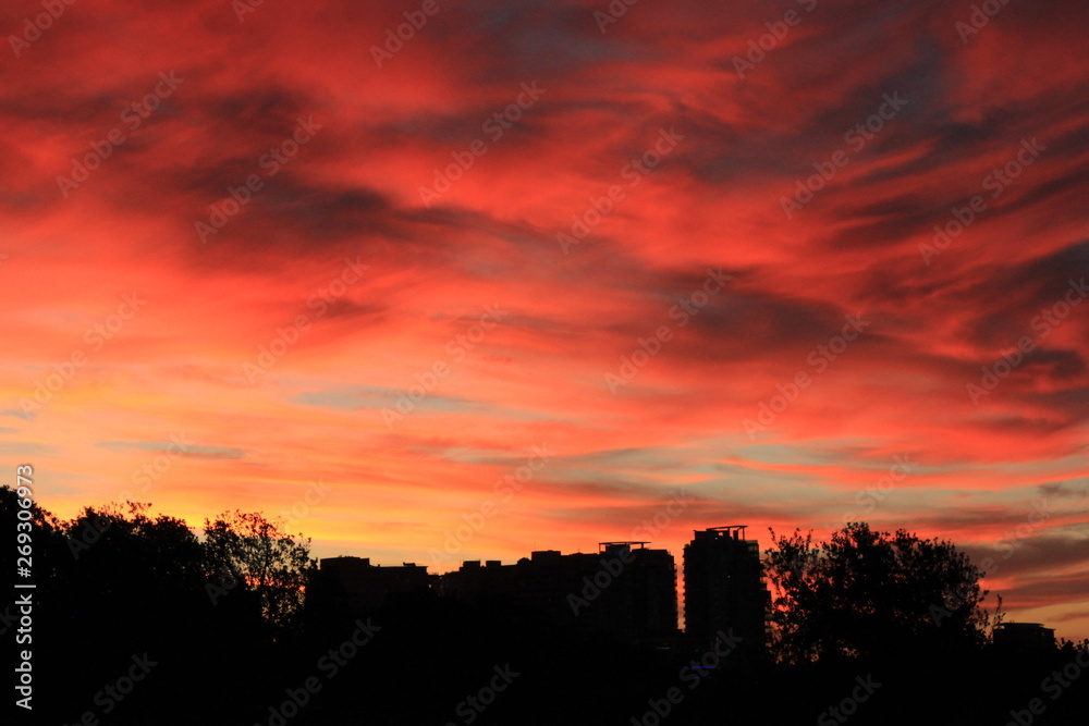 Obraz premium City Sunset