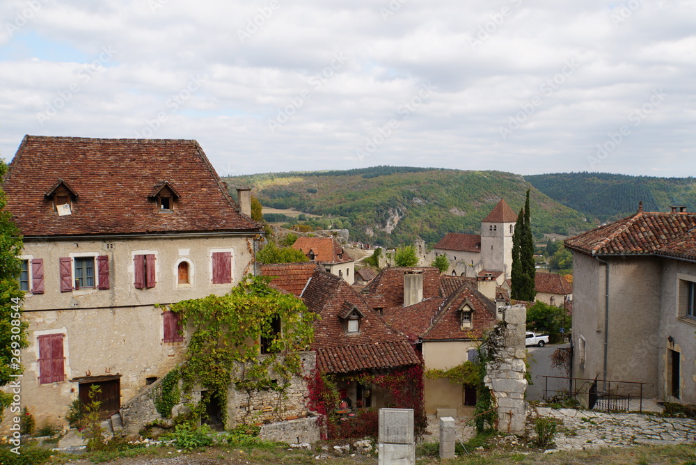Landscape of saint-cirq-lapopie