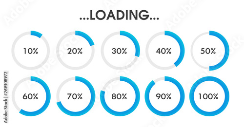 Load status icon Is waiting to process the data In various forms