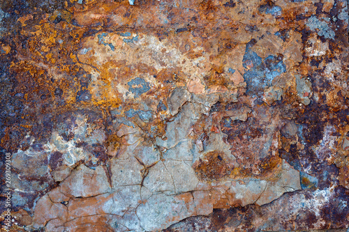 Old rusted metal texture. Rough dirty surface of metal. Perfect for background and design.