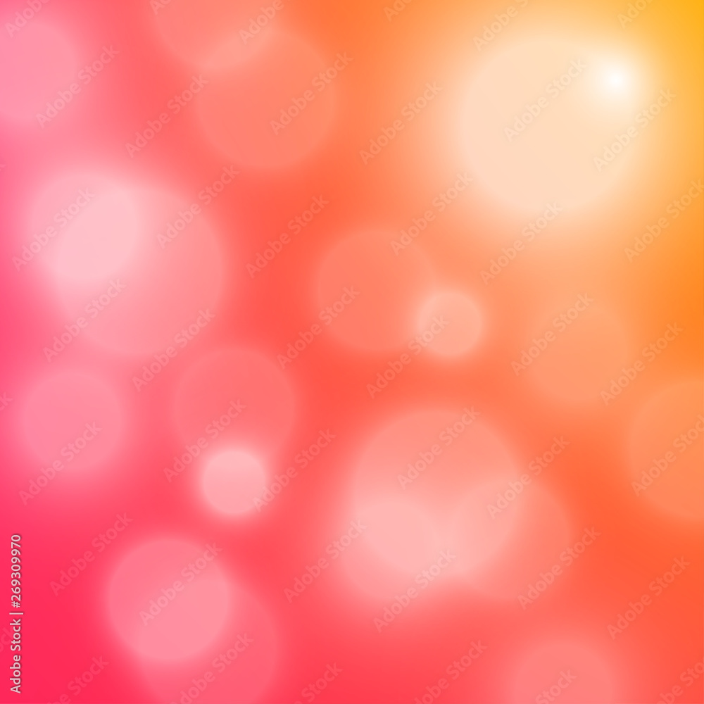Square blurred bokeh background, 3d vector cover Square blurred bokeh background, 3d vector cover