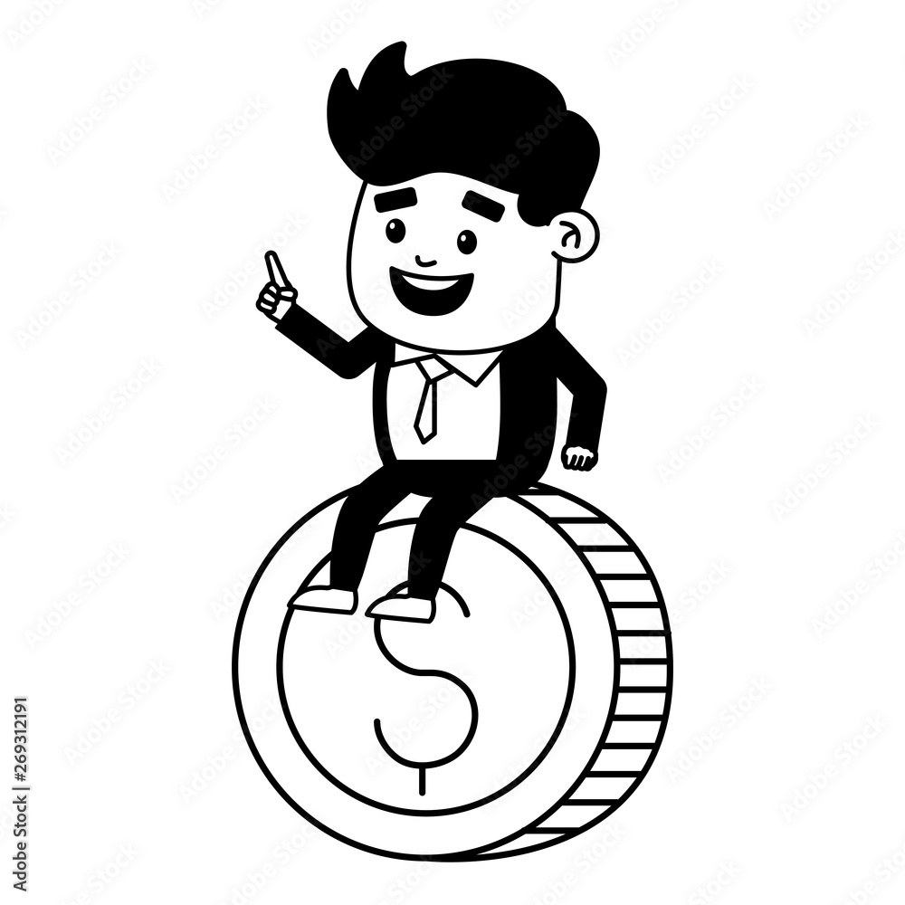 businessman online payment