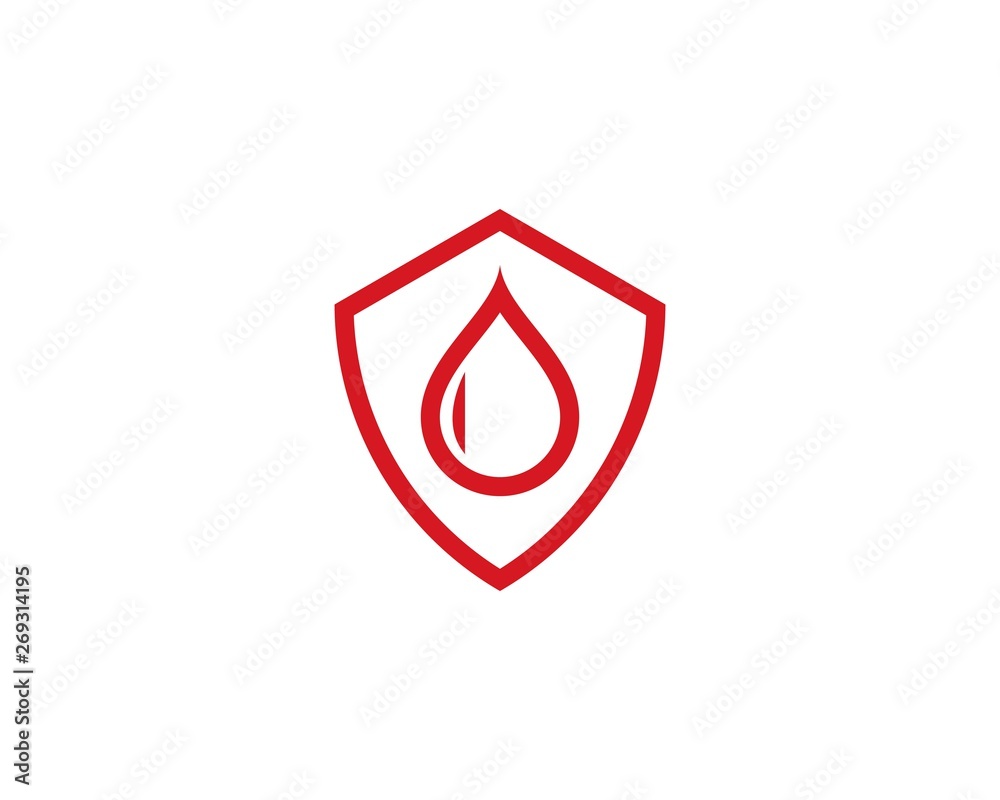 Obraz premium Blood ilustration logo vector
