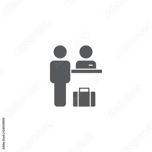 reception vector icon concept, isolated on white background