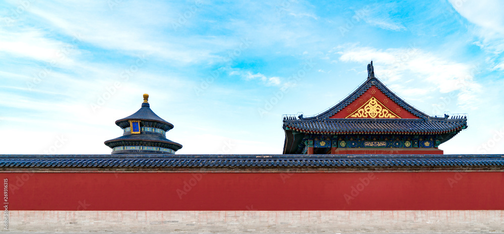 Temple of Heaven in Beijing capital city in China
