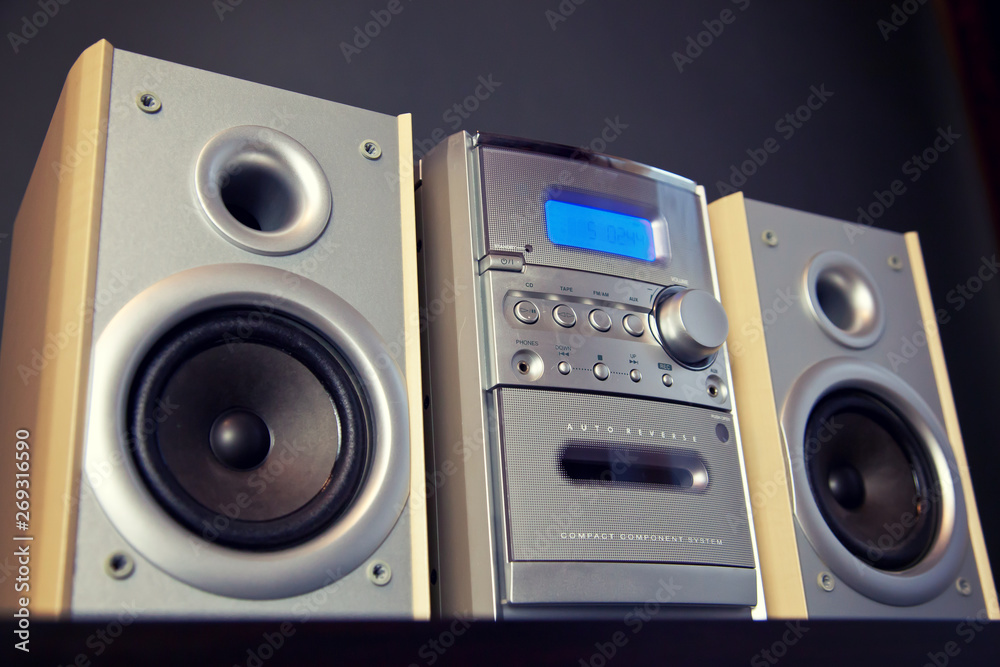Fototapeta premium Audio Compact Component Mini Stereo System