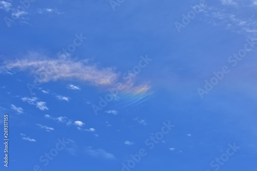 Beautiful iridescent clouds glowing clouds  in Japan  13-2 