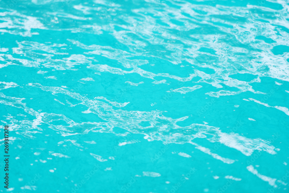 Abstract blue water texture background - water surface pool sea or ocean