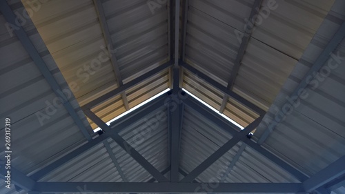ceiling of modern building