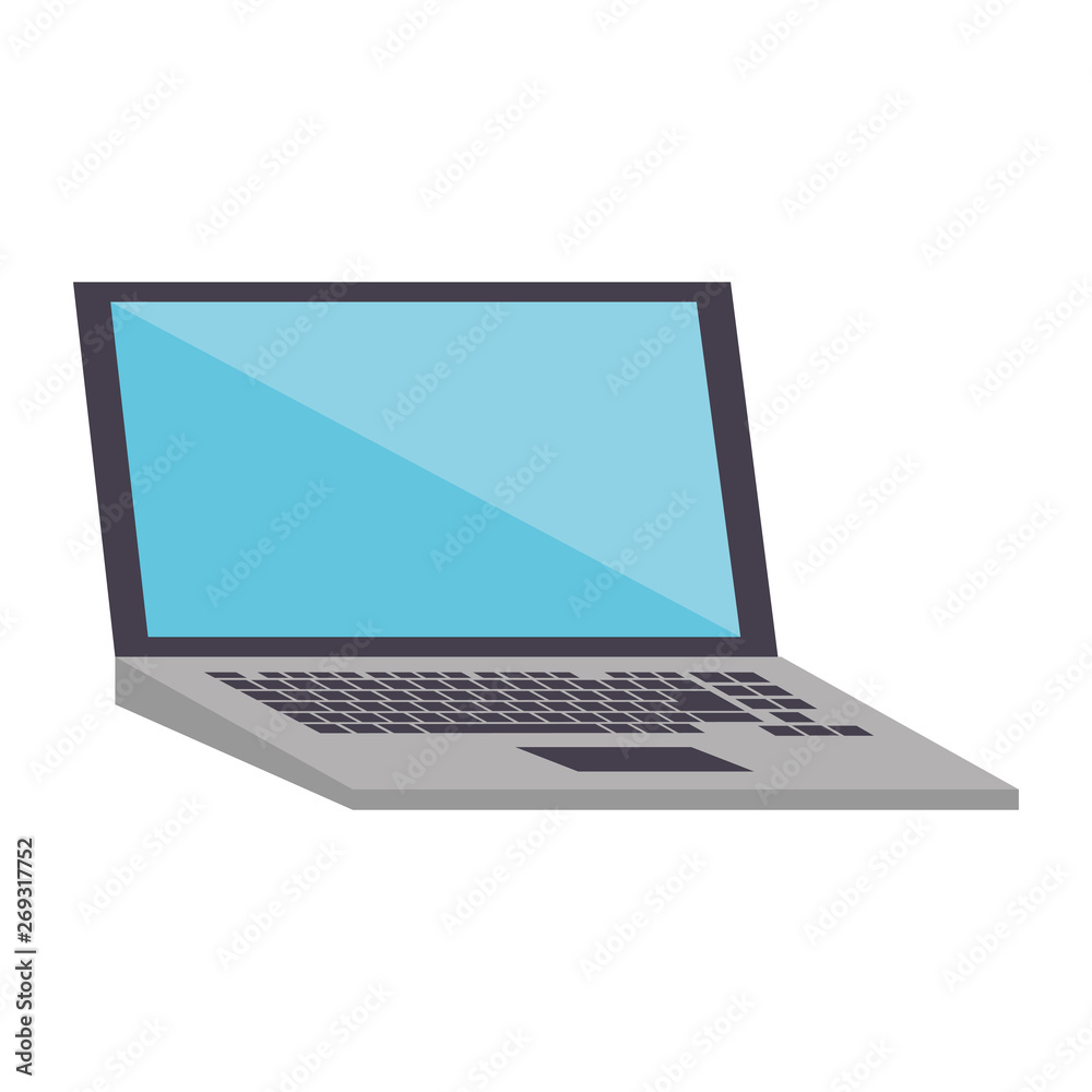 Laptop computer technology isolated symbol Laptop computer technology isolated symbol