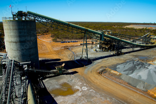 Canvas Print Mining Process Plant in the Field
