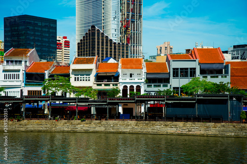 Fototapeta Boat Quay - Singapore City
