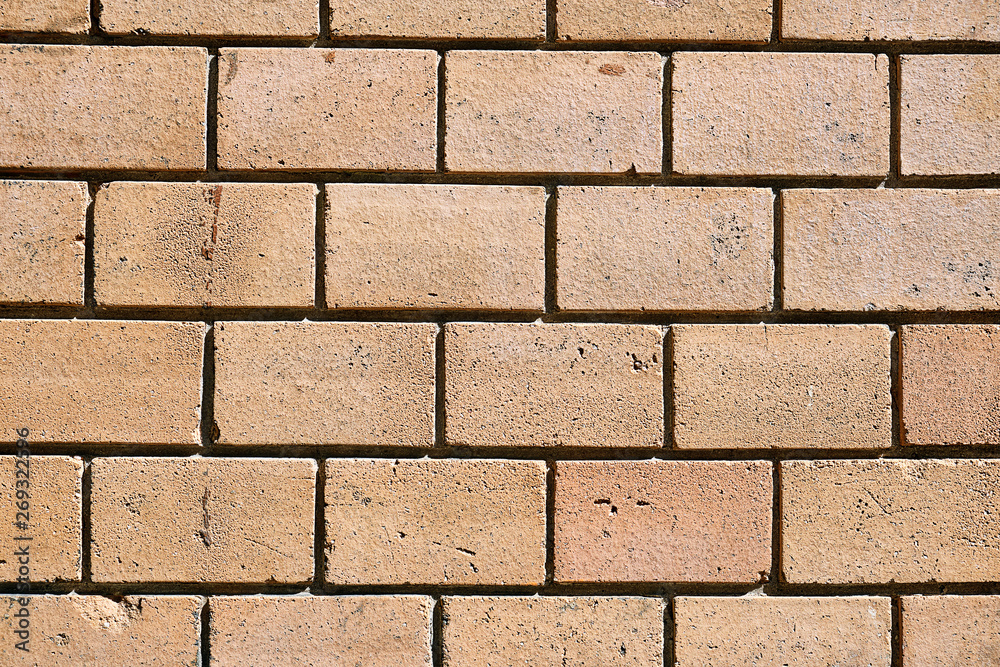 Obraz premium Background from brown clinker bricks