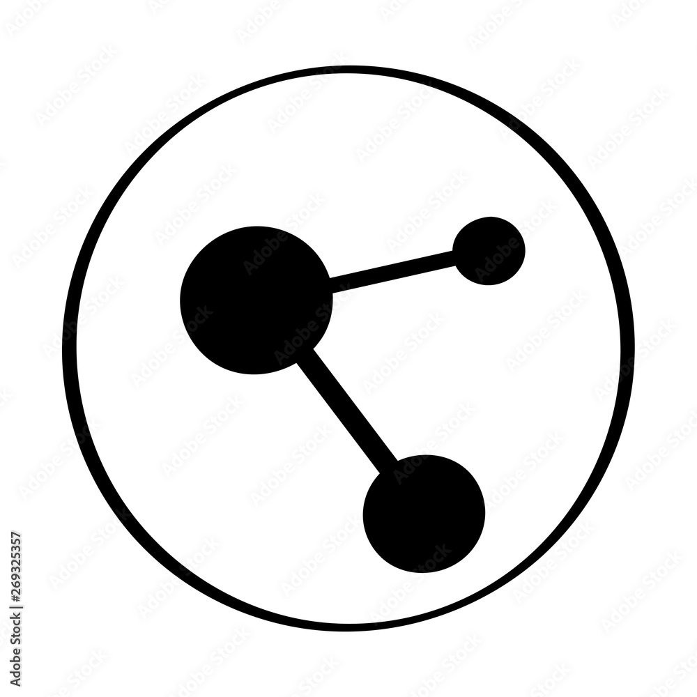 Isolated network icon on a white background - Vector Isolated network icon on a white background - Vector