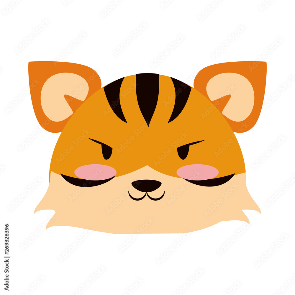 Cute tiger animal cartoon vector illustration Cute tiger animal cartoon vector illustration