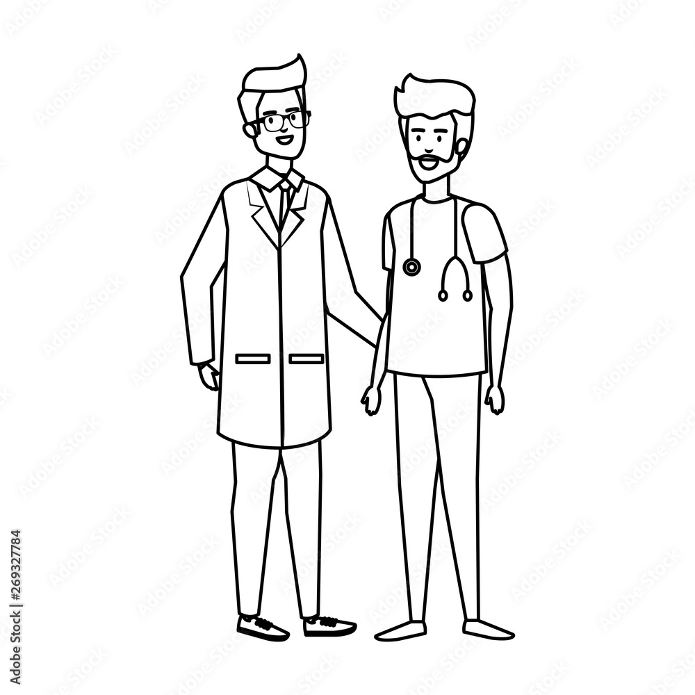 professionals doctor and surgeon characters professionals doctor and surgeon characters