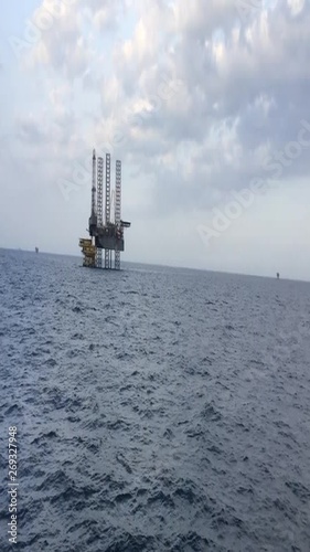 old ship in the sea