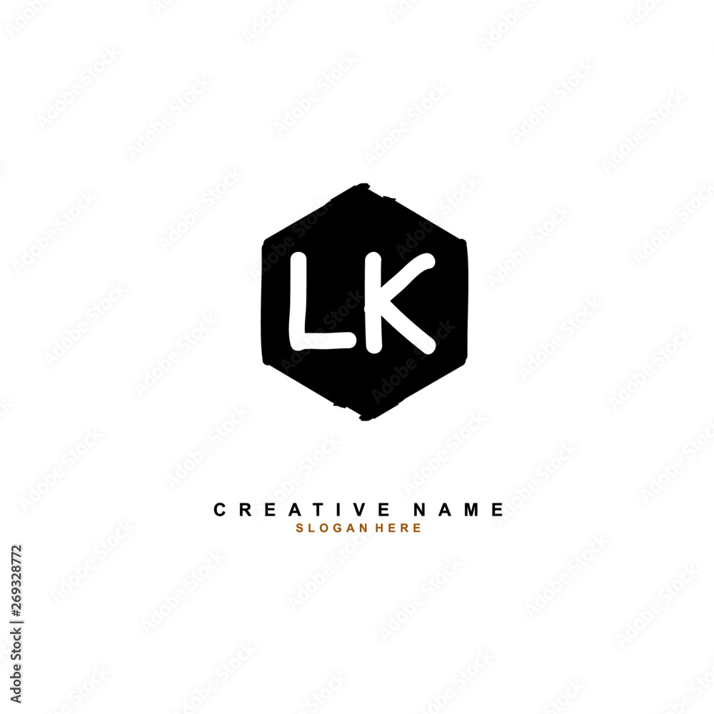 L K LK Initial logo template vector. Letter logo concept L K LK Initial logo template vector. Letter logo concept
