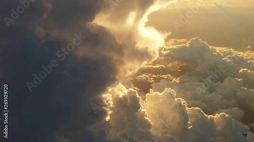 Cloud view from the plane.