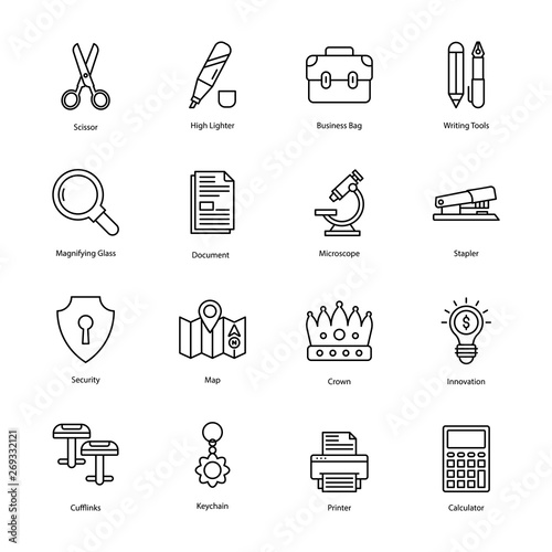 Pawn Shop Line Vectors Set