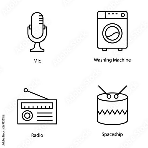 Pack of Pawn Shop Line Vectors