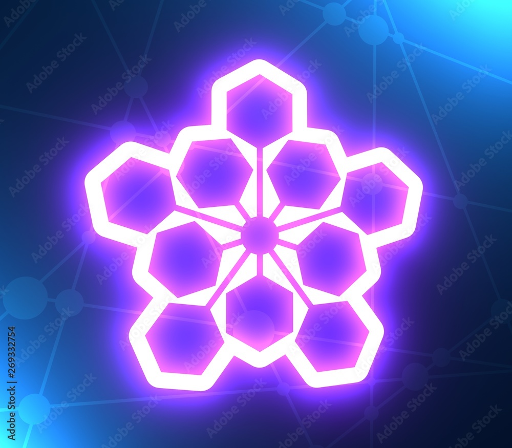Hexagon sign template. Anstract geometry shape. 3D rendering Hexagon sign template. Anstract geometry shape. 3D rendering