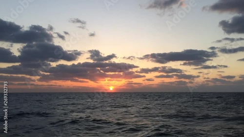 sunset over the sea