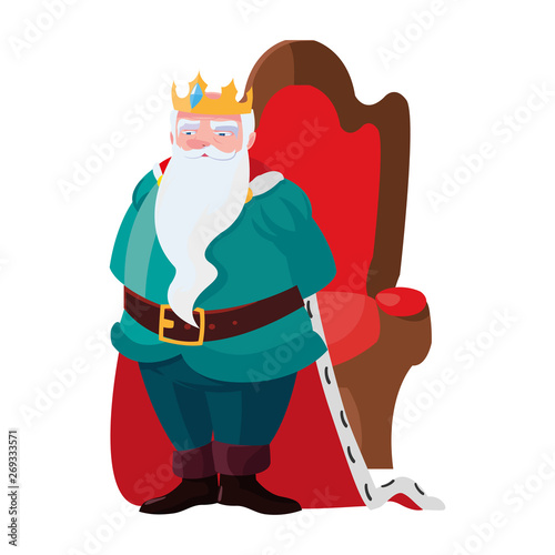 king on throne character