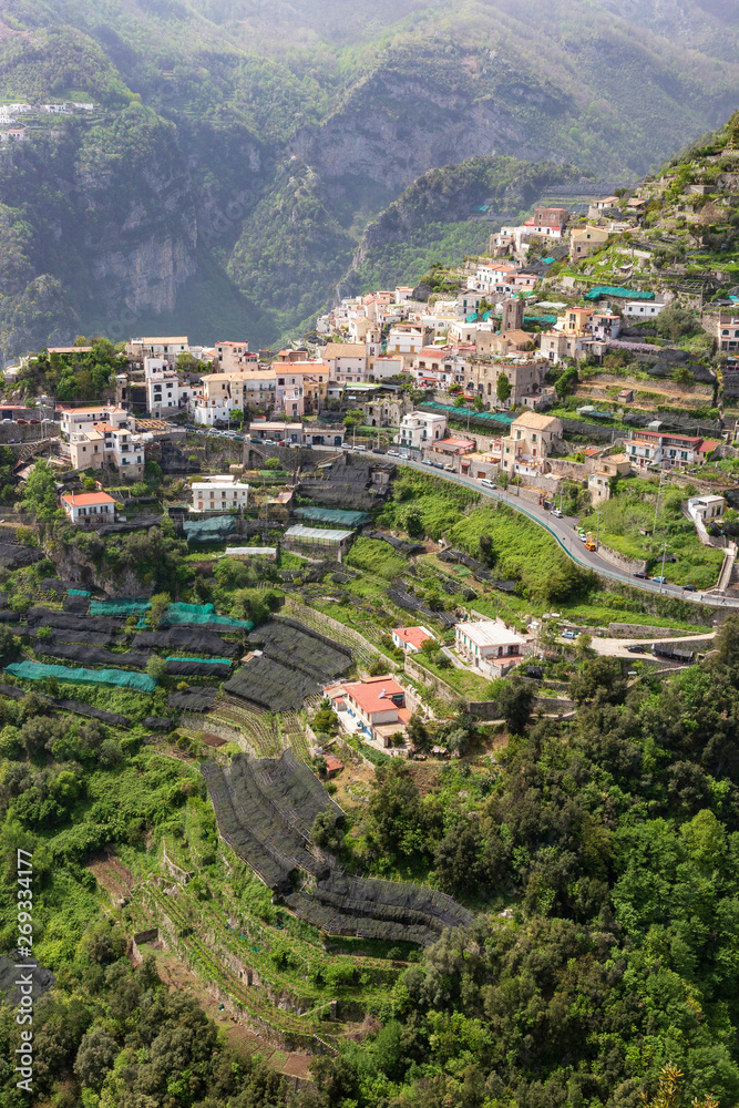 Village near Ravello city in  Italy