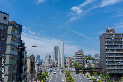 東京 渋谷 山手通りの風景
